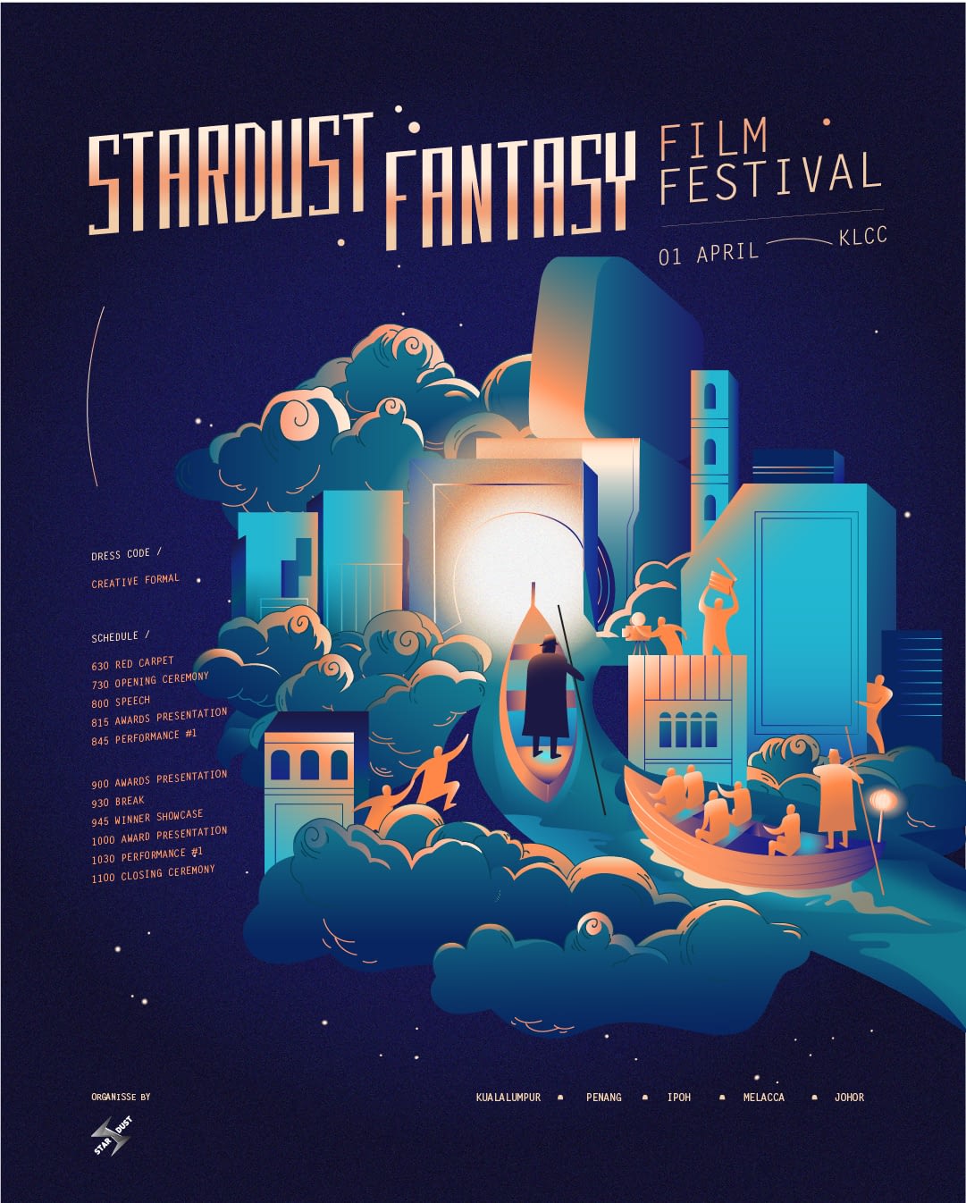Stardust Fantasy Film Festival Branding Studio Behind 90